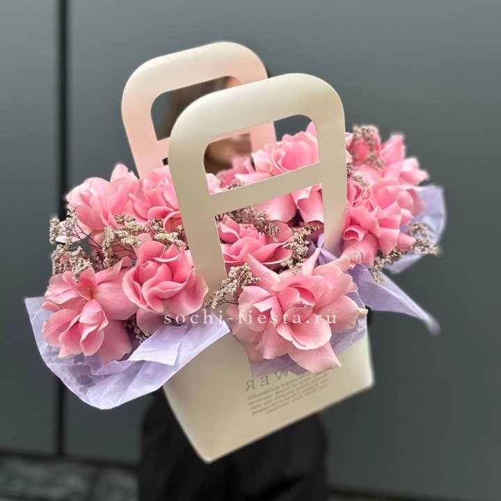 Сумочка розовых роз "Плинки" в Абакане