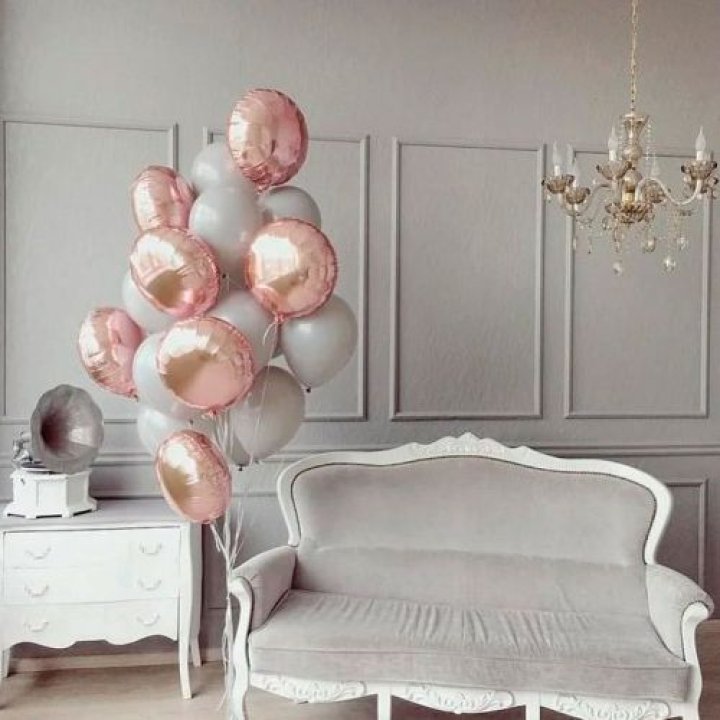 Фонтан шаров "Софт рози" в Абакане