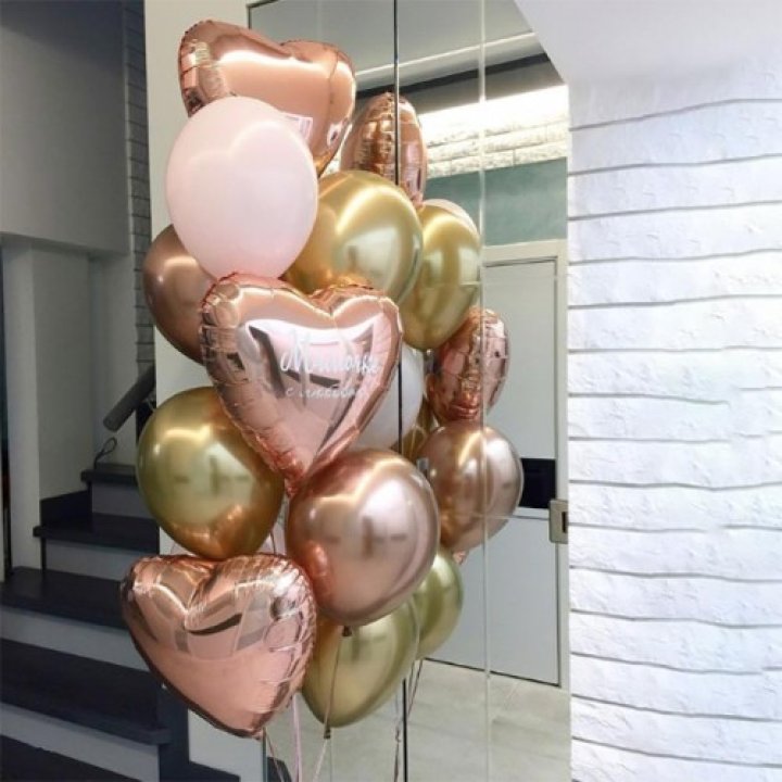 Фонтан шаров "От сердечка" в Абакане