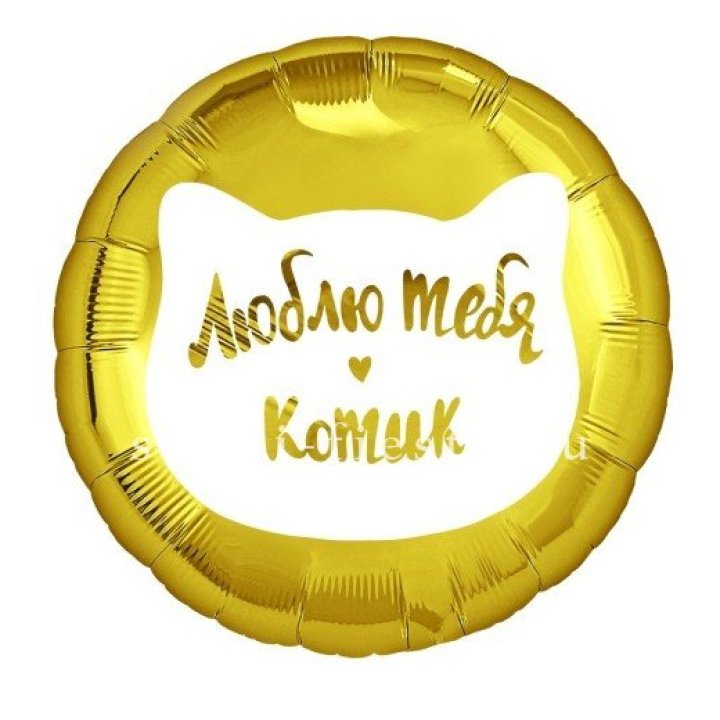 Фольгированный шар "Люблю тебя, Котик" в Абакане