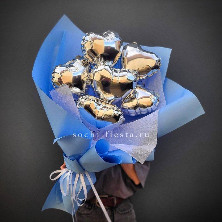 Букет из шаров сердец  №2 в Абакане