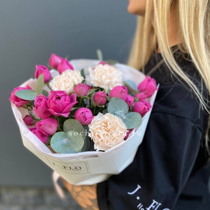 Букет с мисти бабблс №2 в Абакане