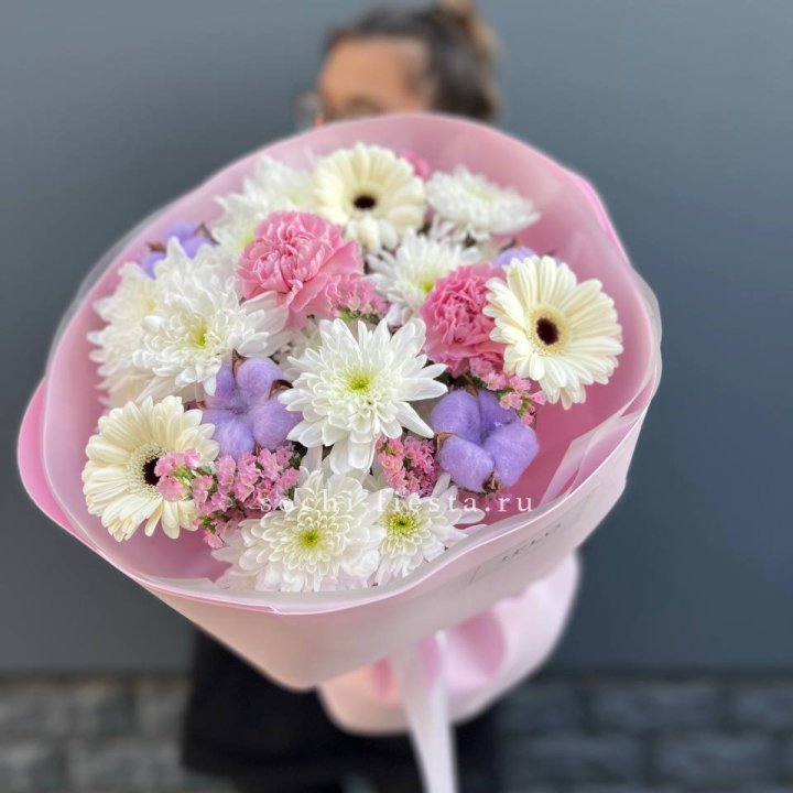 Букет цветов "Пинк спринг" в Абакане