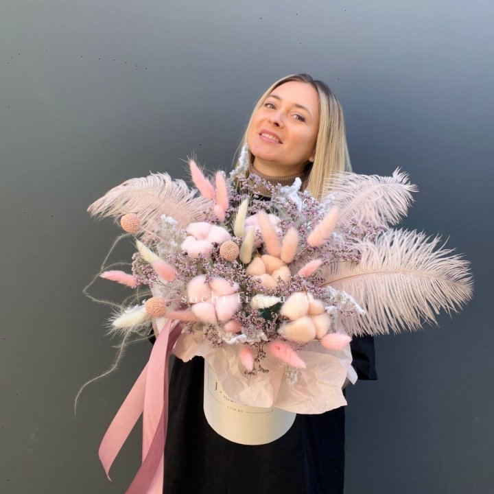 Авторский бокс с сухоцветами в Абакане