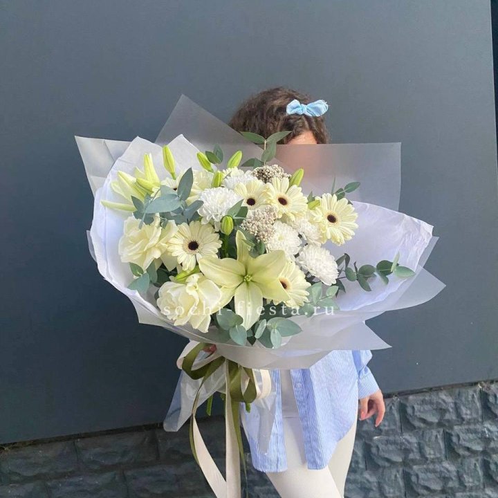 Букет с лилией и герберой в Абакане