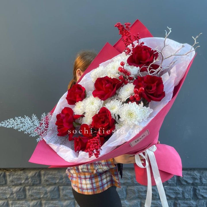 Букет "Яркая зима" в Абакане