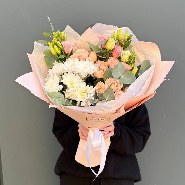 Букет "Персиковая нежность" в Абакане