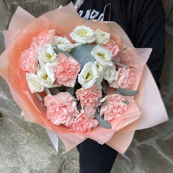  Букет диантусов "Пич" в Абакане