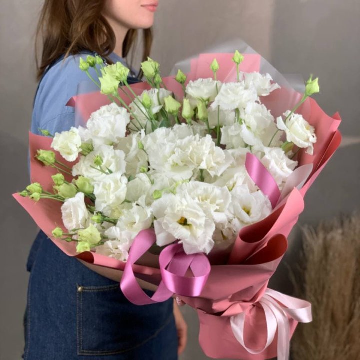 Букет эустом "Пудра" в Абакане