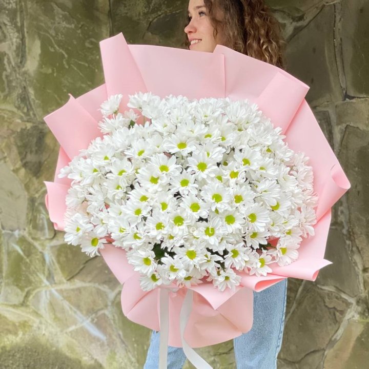  Букет хризантем "Крем" в Абакане