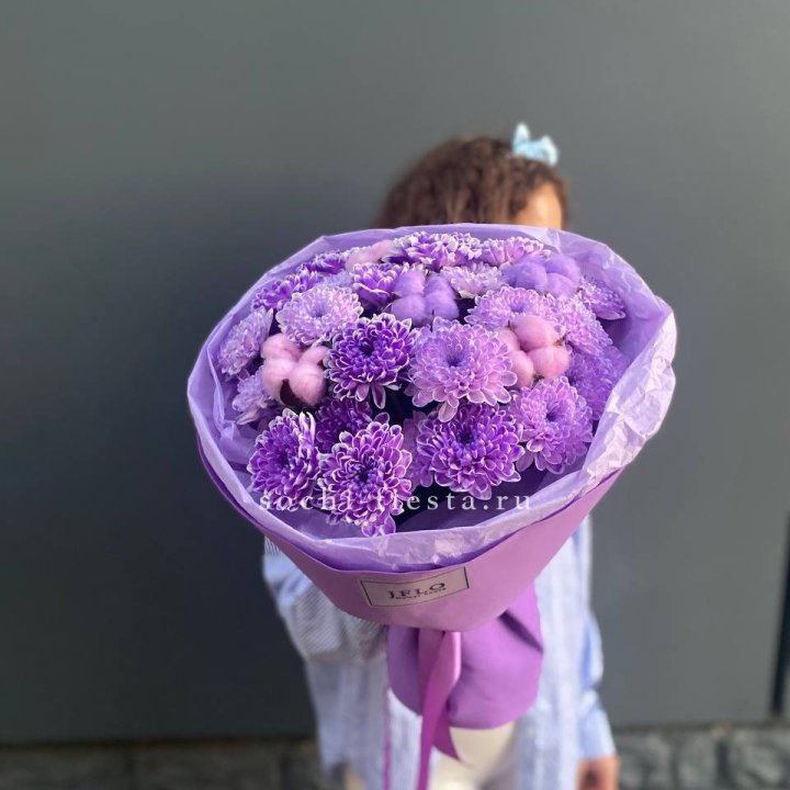 Хризантемы с хлопком в Абакане