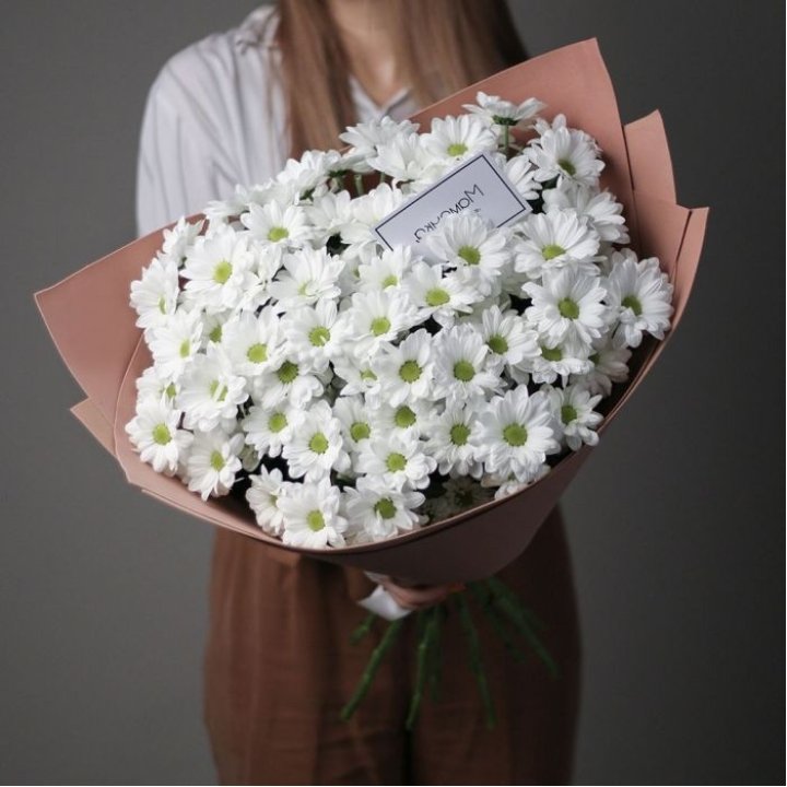 Хризантемы в крафте в Абакане