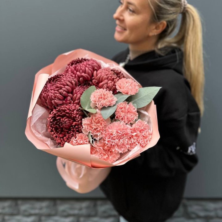 Дуо диантусы и бигуди в Абакане