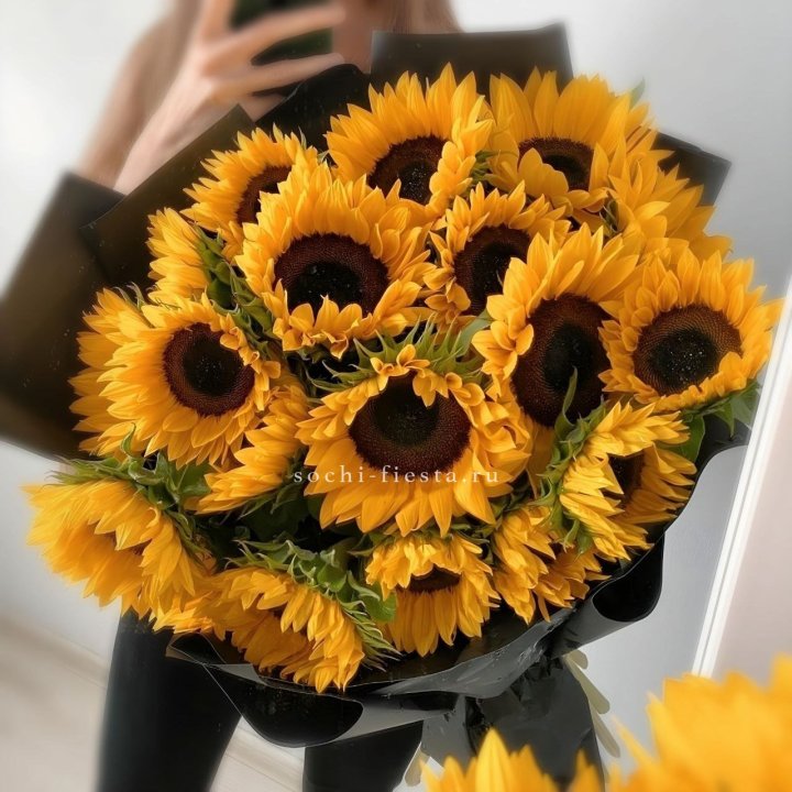 Букет подсолнухов "Гига" в Абакане