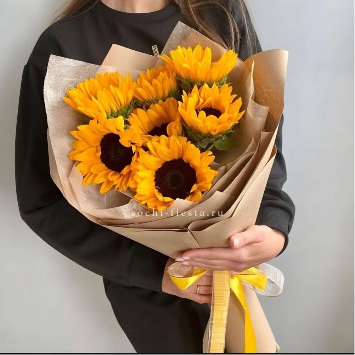 Букет из подсолнухов в Абакане