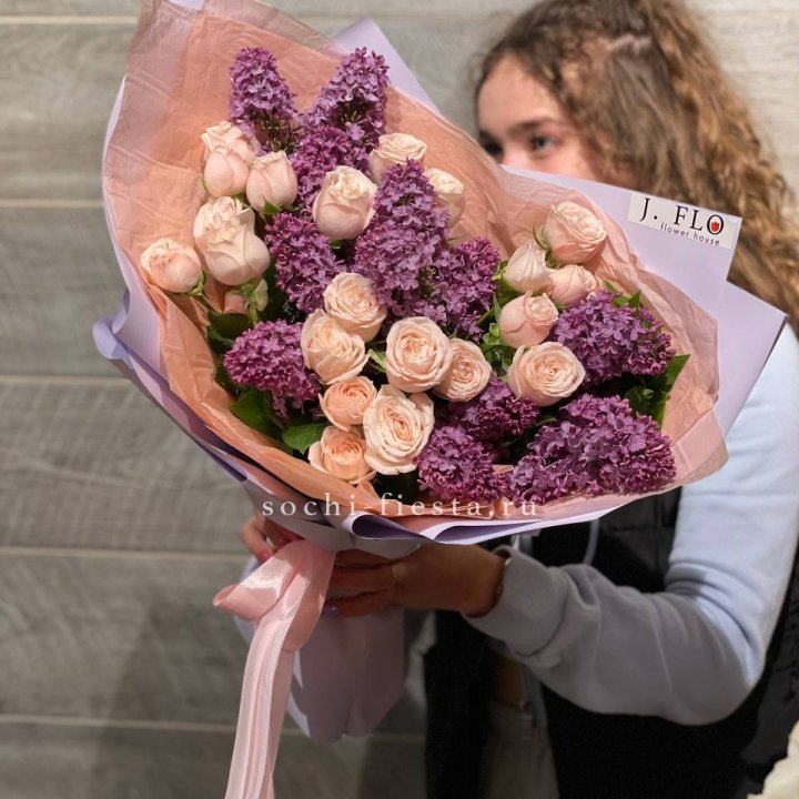 Букет "Лиловая весна" в Абакане