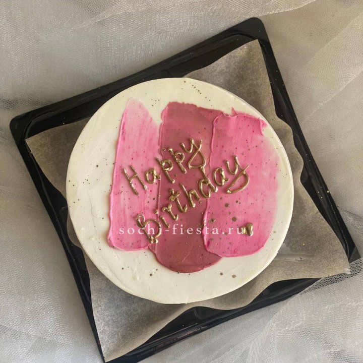 Бенто-торт "С днём рождения" пастель в Абакане