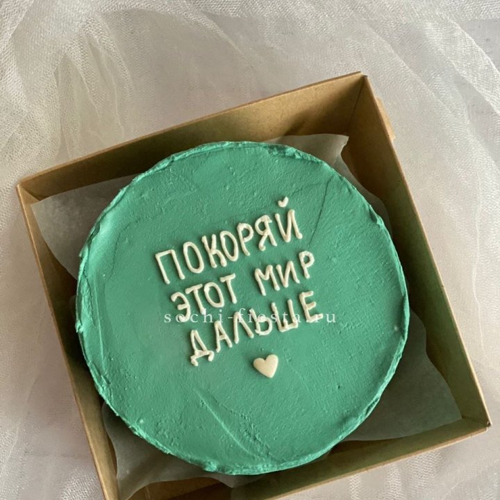 Бенто-торт "Покоряй этот мир" в Абакане