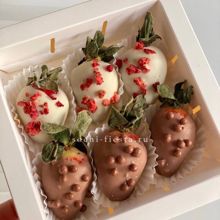 Клубника в шоколаде 6 ягод в Абакане