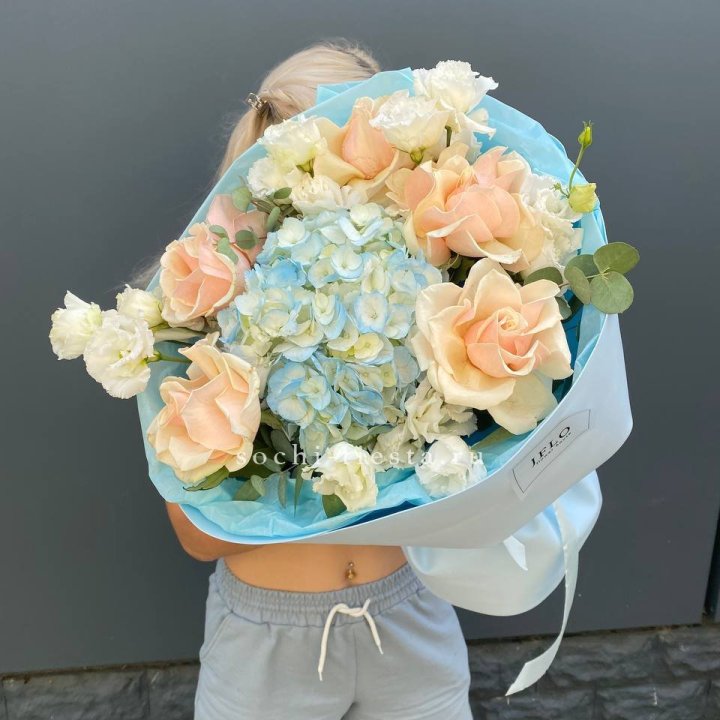 Сборный букет "Голубой закат" в Абакане