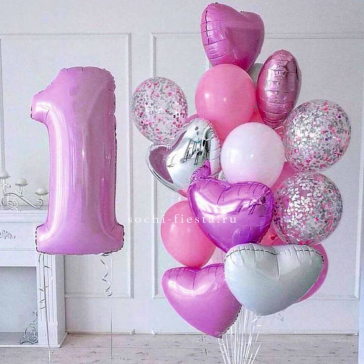 Набор шаров "С днем рождения" в Абакане