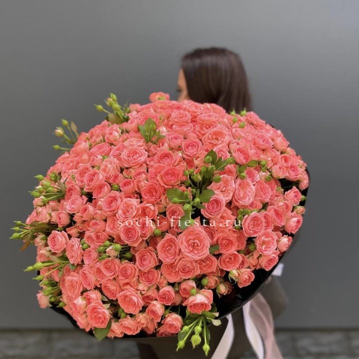 101 кустовая роза Барбадос в Абакане