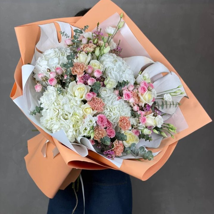 Макси-букет кремовый в Абакане