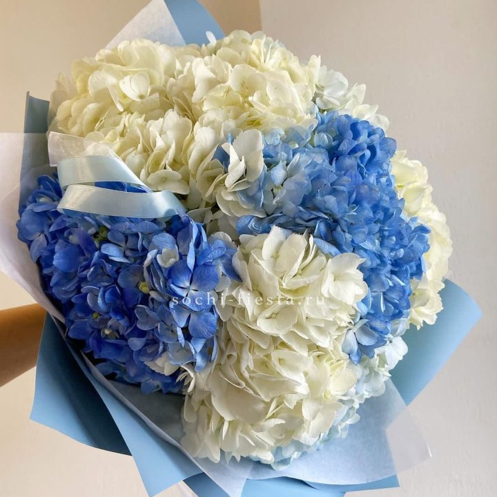 Букет гортензий "Голубая лаза" в Абакане