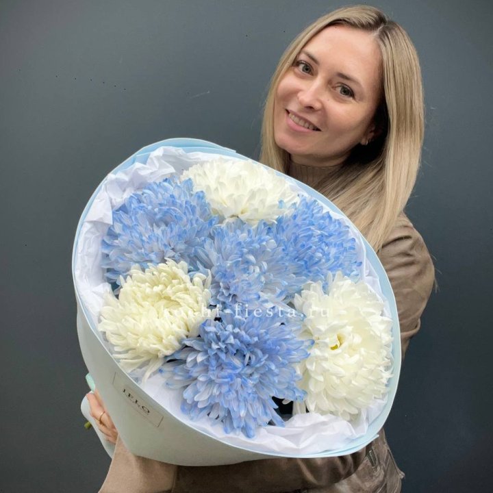 Букет из 7 хризантем  в Абакане