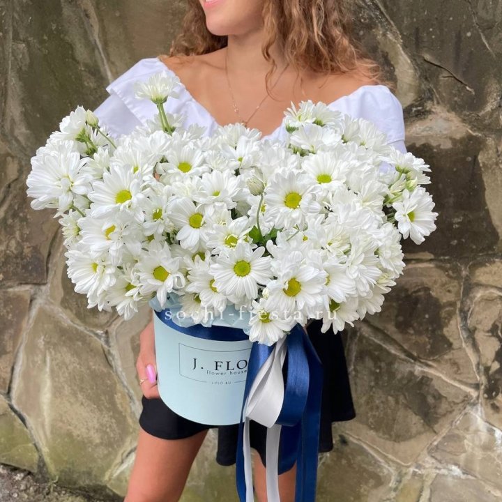 Коробка с хризантемами №2 в Абакане