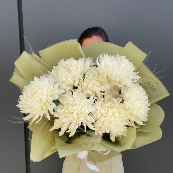 Букет одноголовых хризантем  в Абакане
