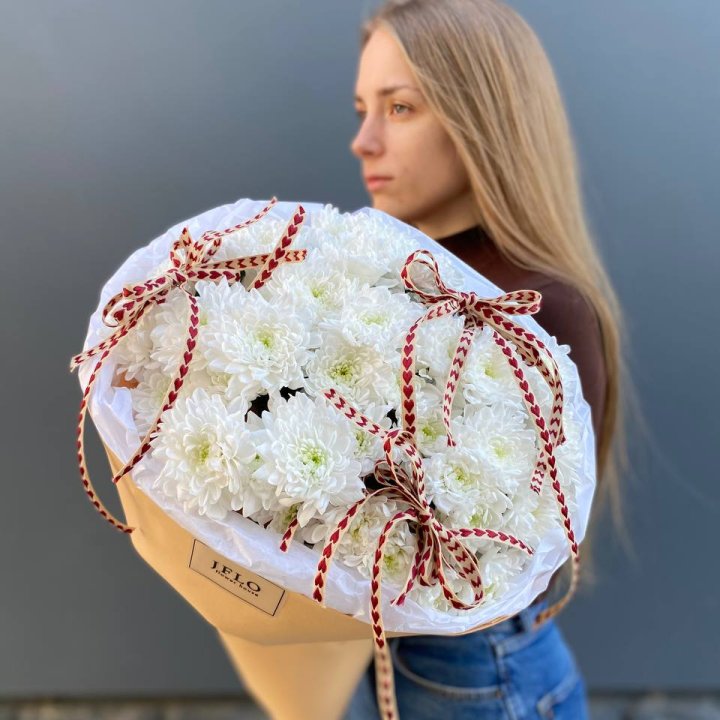 Букет "Хризантемы с любовью" в Абакане