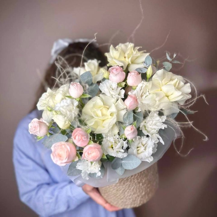 Авторский бокс "Милена" в джутовом кашпо в Абакане