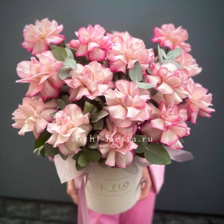 17 Французских  роз Венди в боксе в Абакане