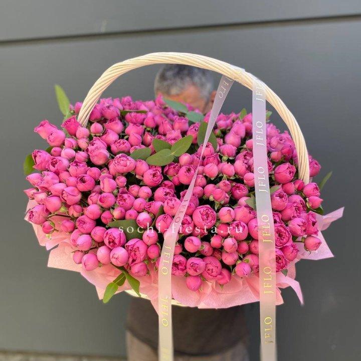 Корзина роз Мисти Баблс 101 в Абакане