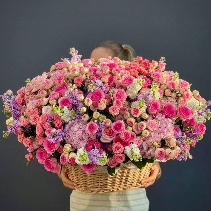 Цветочная корзина гигант №5 в Абакане