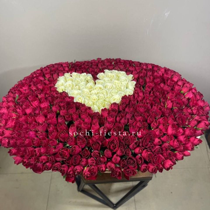 501 роза в корзине в Абакане