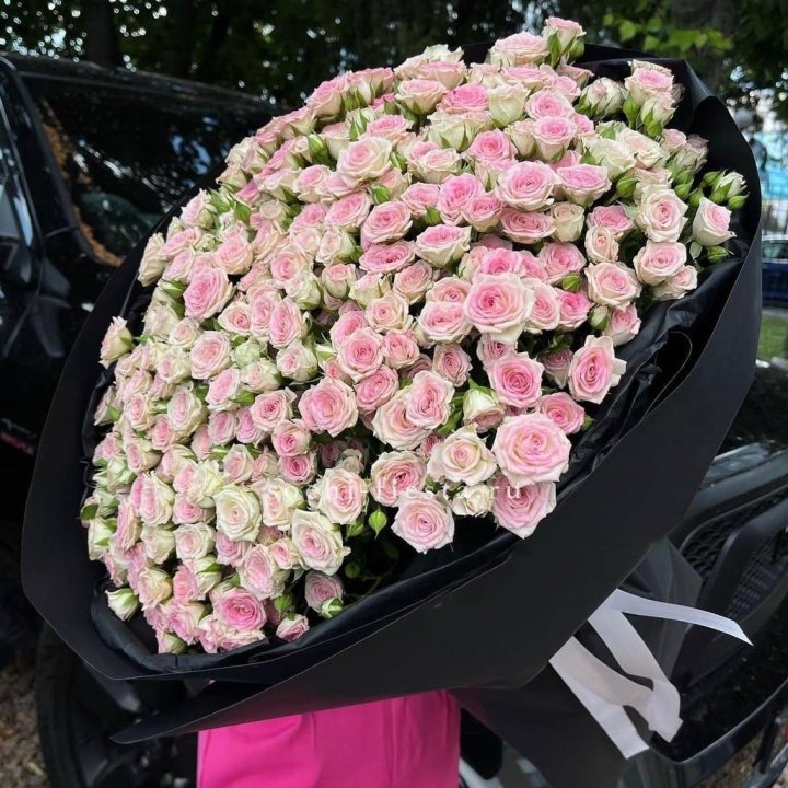 101 кустовая роза "Твистер" в Абакане