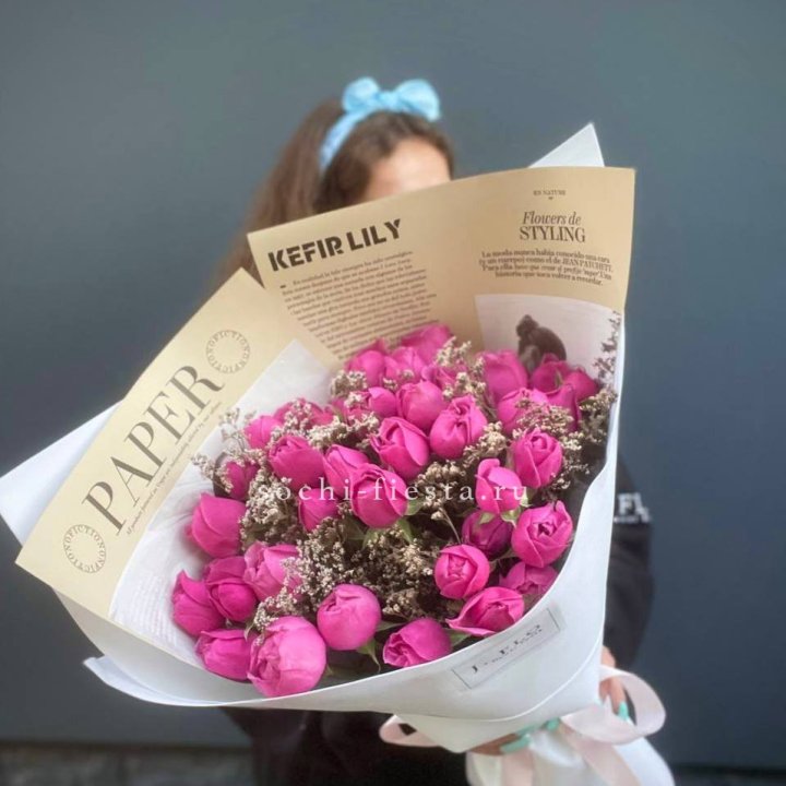 Пионовидные розы баблс №3 в Абакане