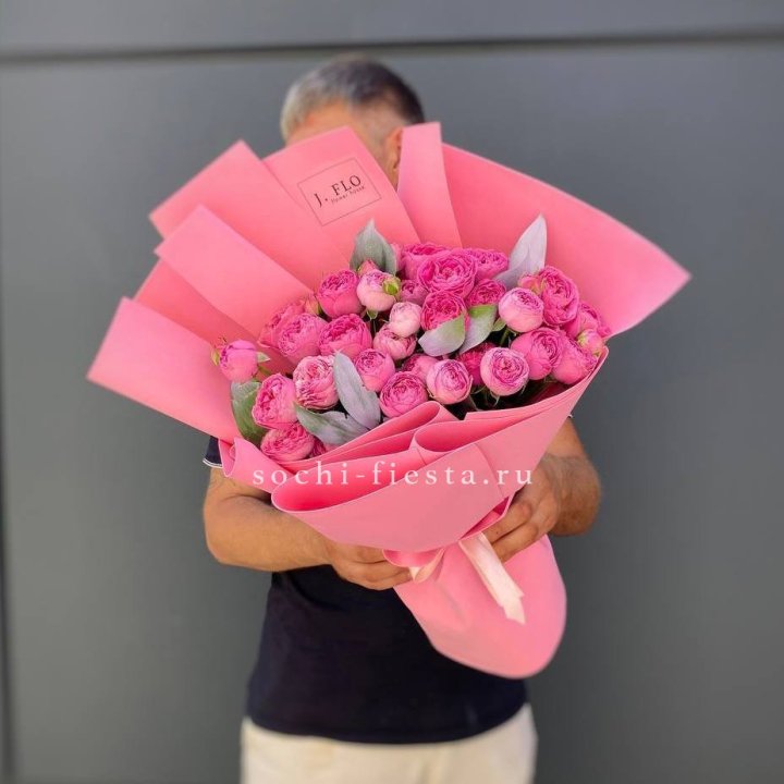 Пионовидные розы баблс №2 в Абакане