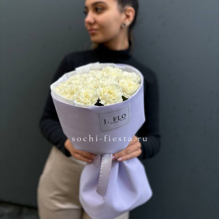 Букет белых диантусов в Абакане