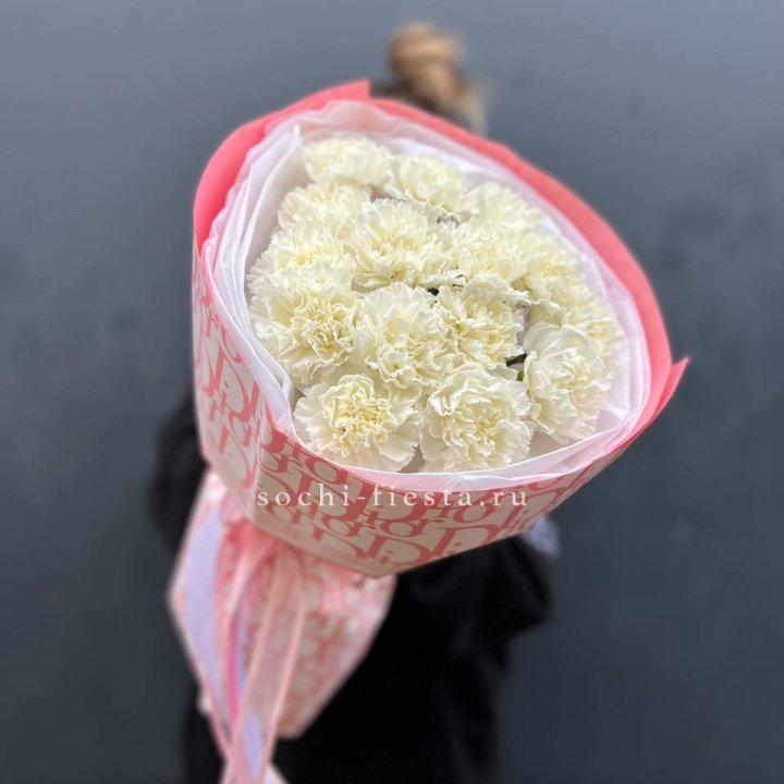 Белые диантусы №2 в Абакане