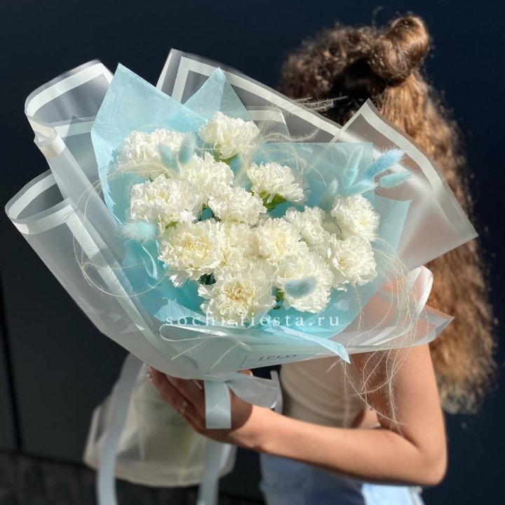 Воздушный букет из диантусов  в Абакане