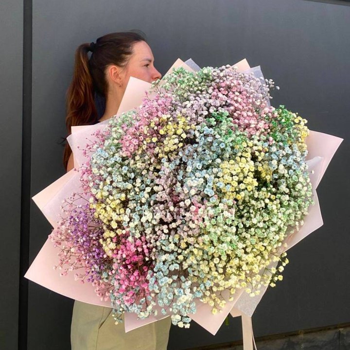 Пышный букет из гипсофил  в Абакане