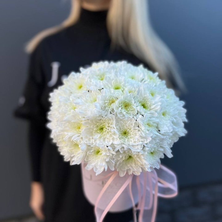 Коробка с хризантемами №1 в Абакане