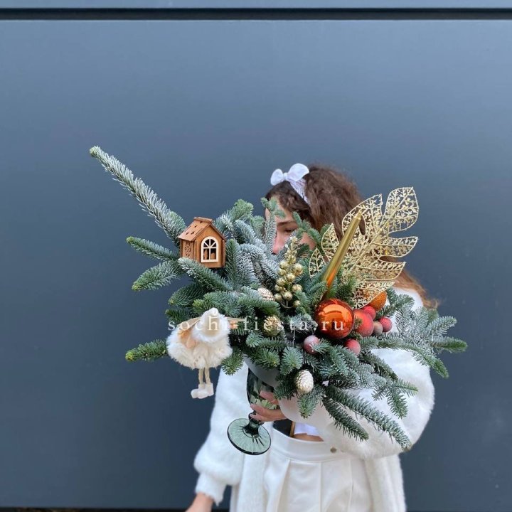 Композиция в бокале огненная  в Абакане