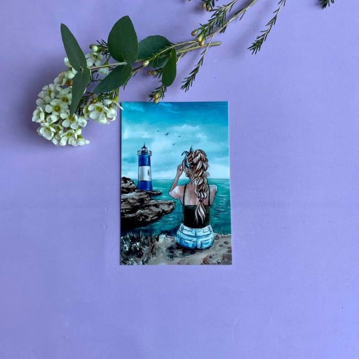 Открытка к букету "Океан" в Абакане