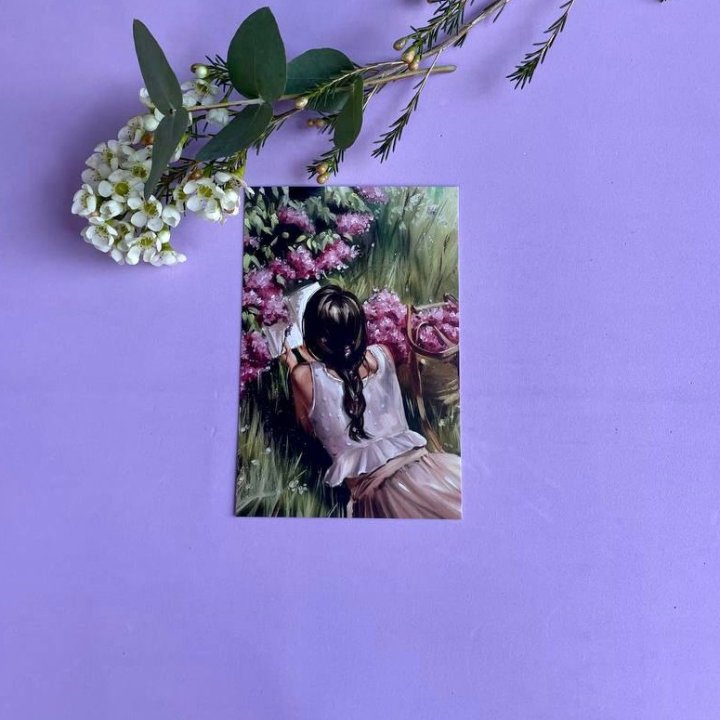 Открытка к букету "Среди пионов" в Абакане