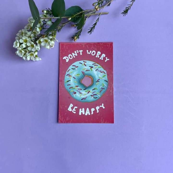 Открытка к букету "Не волнуйся..." в Абакане