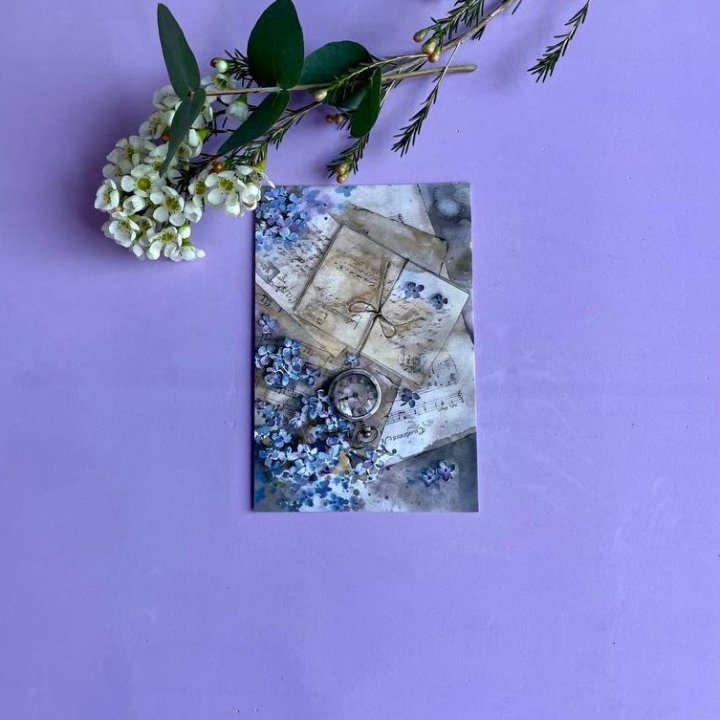 Открытка к букету "Время" в Абакане